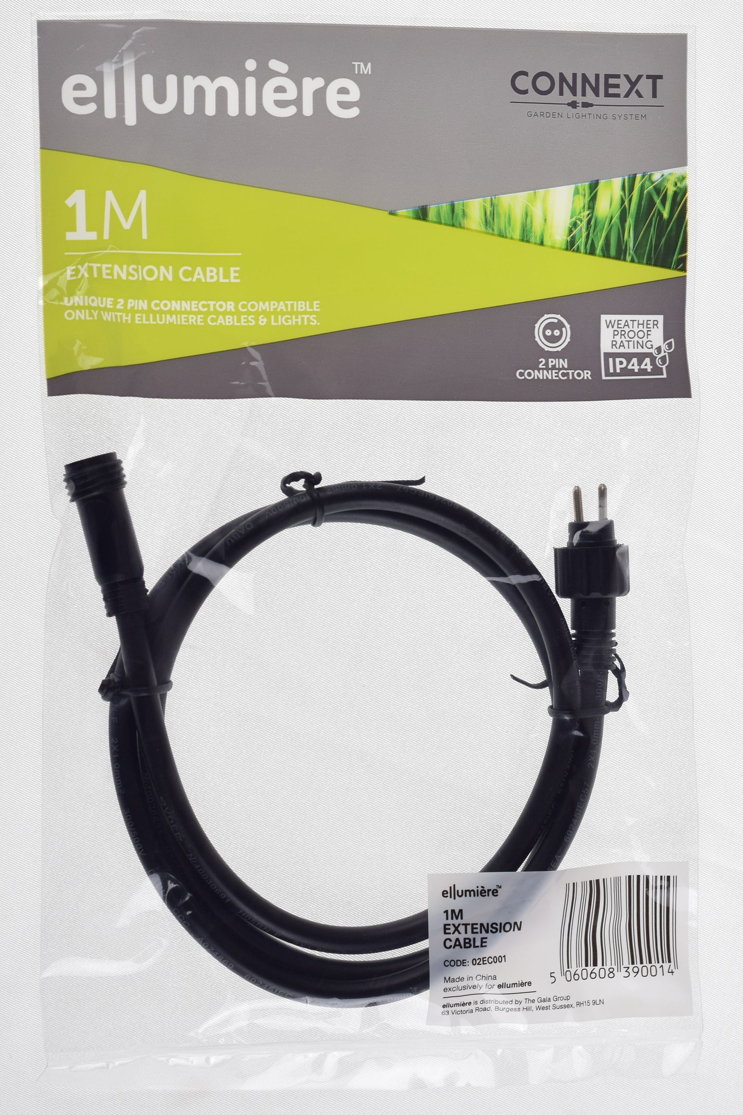 ELLUMIÈRE Low Voltage Outdoor Extension Cables 1m