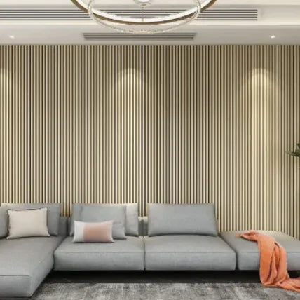 Acoustic Wood Wall Panel Thin Slat Series 1 - 3000 x 600mm