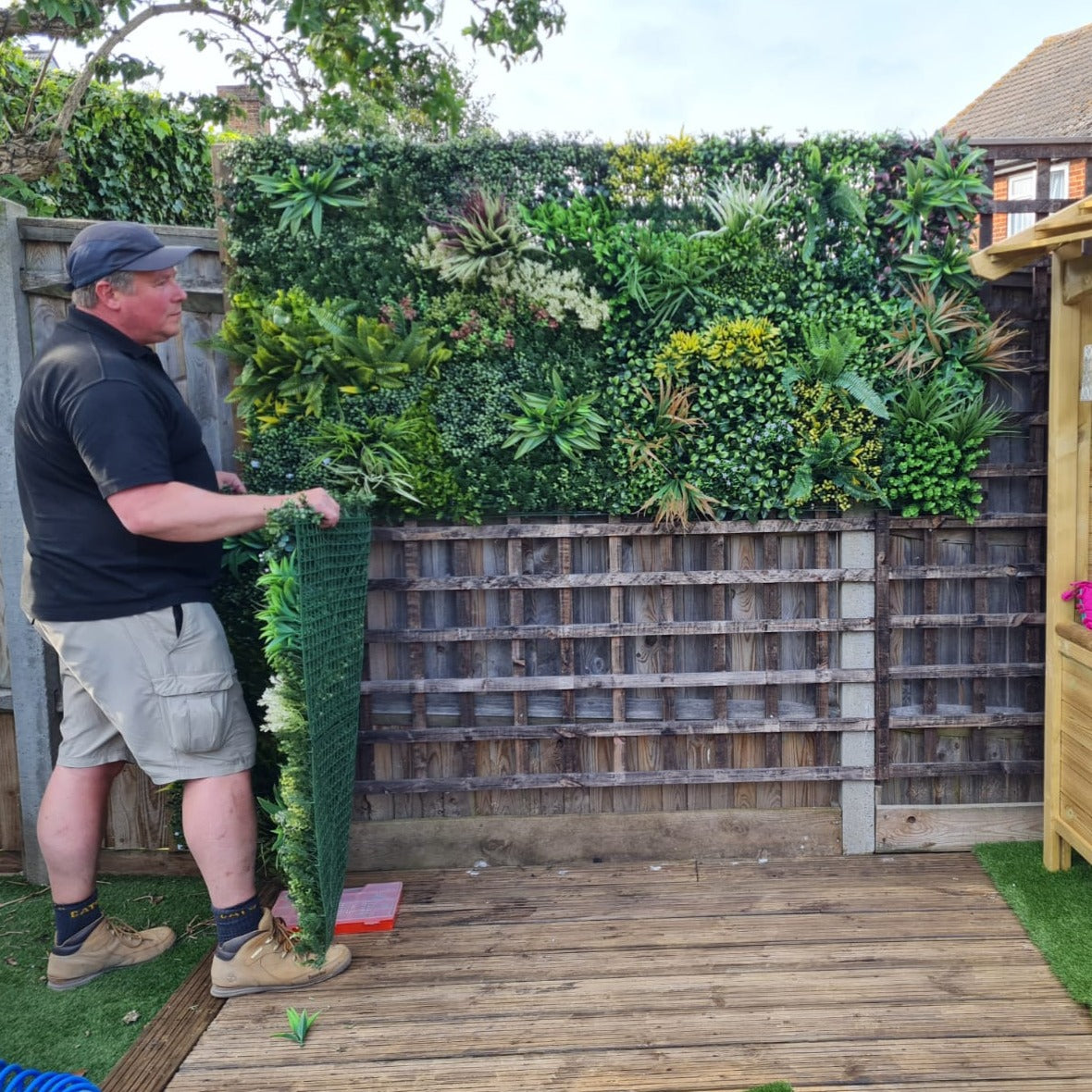 Colourful Blooms' Artificial Plant Wall Panel