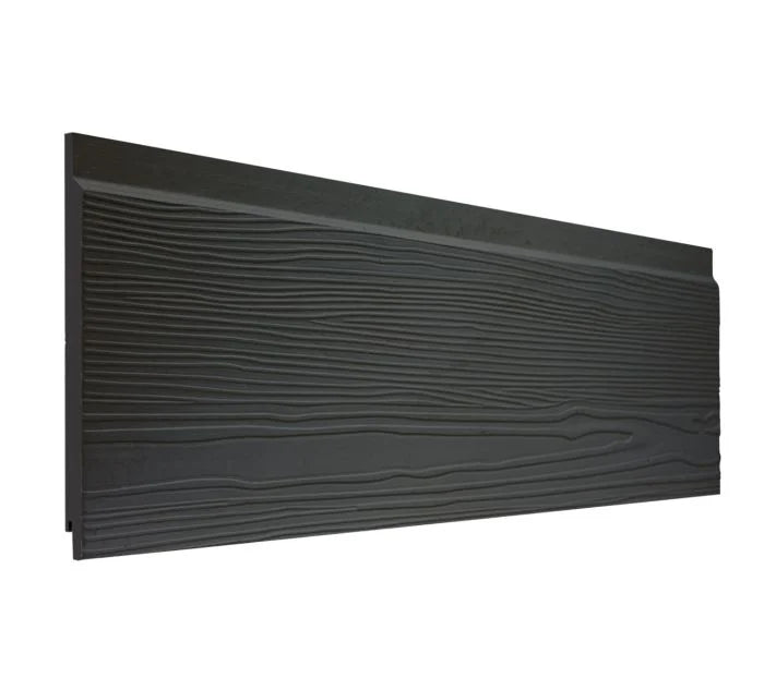 Black Woodgrain fibre cement panels