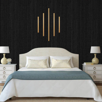 Rose Gold Acoustic Cover on Black Panels