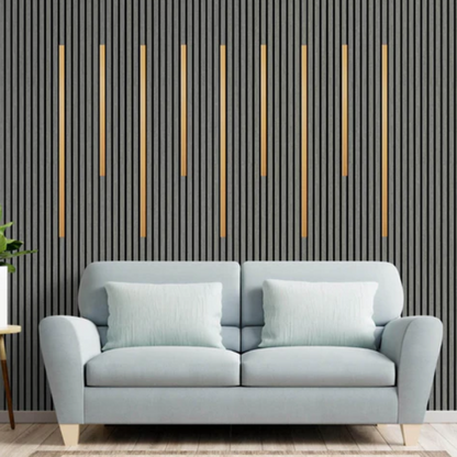 Rose Gold Acoustic Cover on Grey Panels