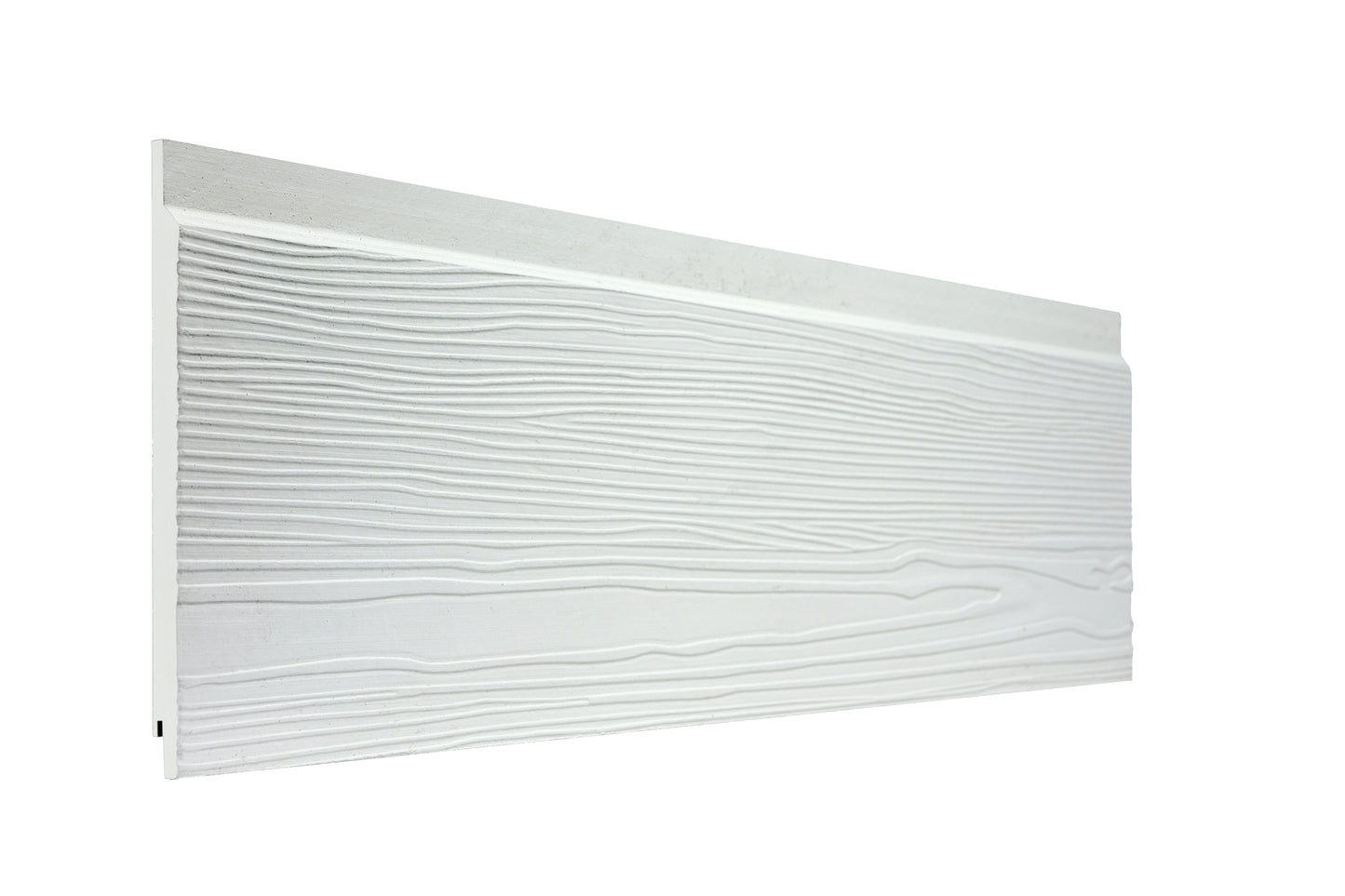 White Woodgrain Fibre Cement Click Cladding