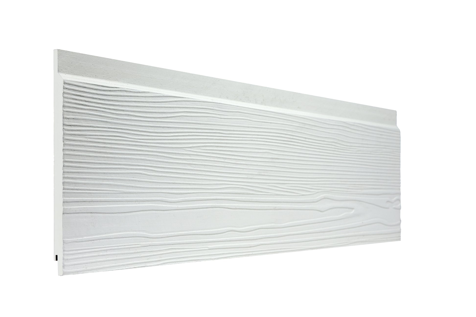 White Woodgrain Fibre Cement Click Cladding