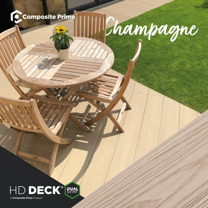 HD Deck Pro Premium Extra Wide Composite Decking Champagne/Oyster (Price per board)