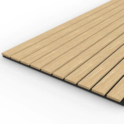 Acoustic Wood Wall Panel Wide Slat Series 2  2400 x 600mm