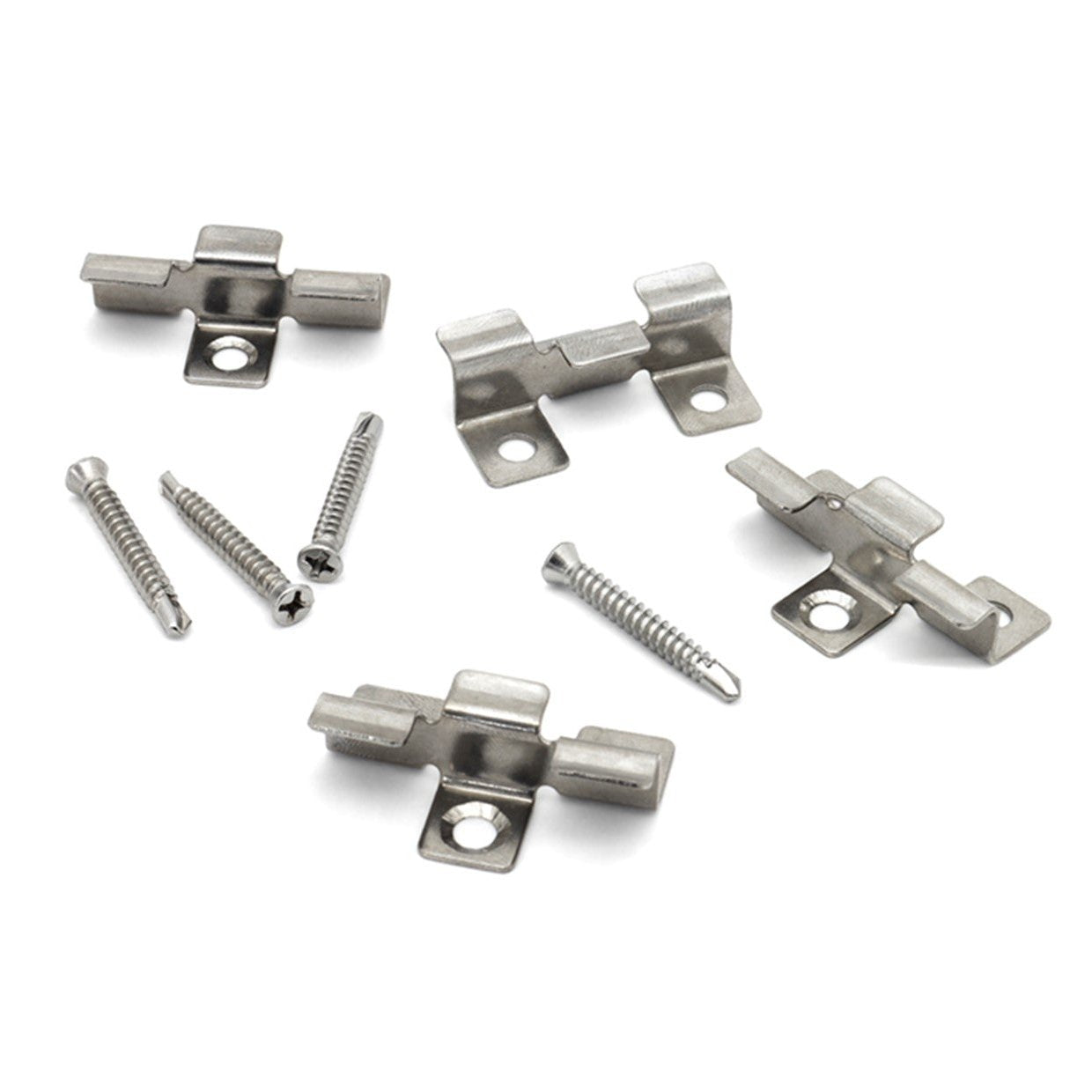 Stainless Steel Hidden Clips for Aluminium Decking + M4x30 SS self tap ...