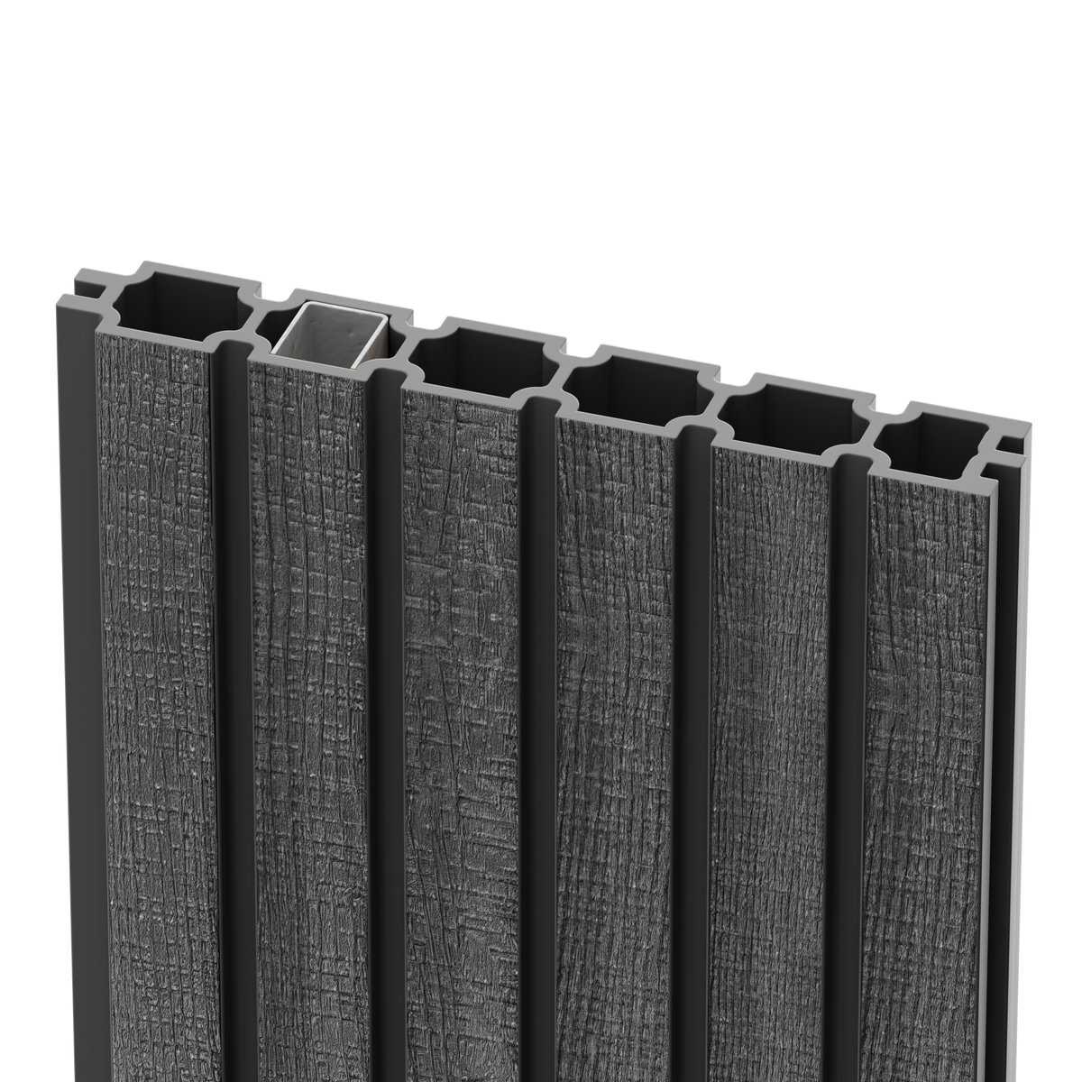 DuraPost URBAN® 6FT SLATTED COMPOSITE BOARDS (PACK OF 1) | CHARCOAL | FSC Mix 70% - INT-COC-002825