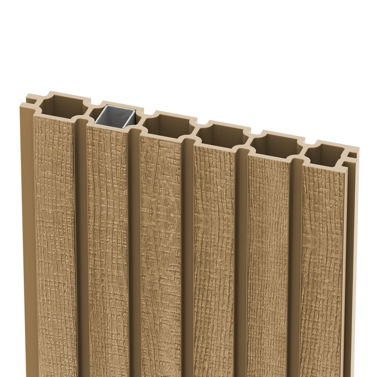 DuraPost URBAN® 6FT SLATTED COMPOSITE BOARDS (PACK OF 1) | NATURAL | FSC Mix 70% - INT-COC-002825