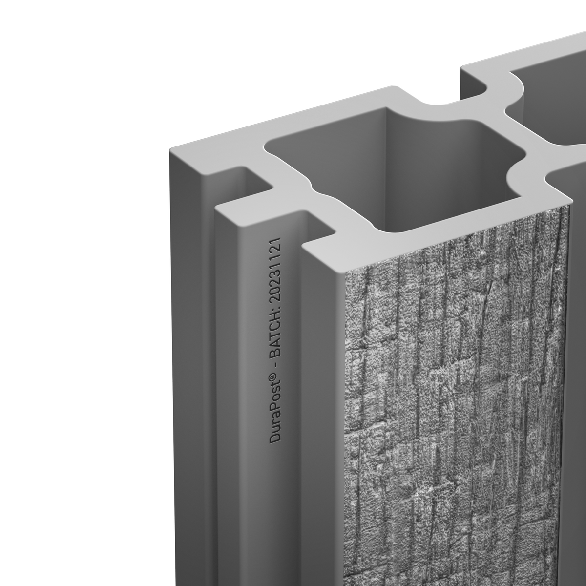 DuraPost URBAN® 6FT SLATTED COMPOSITE BOARDS (PACK OF 1) | LIGHT GREY | FSC Mix 70% - INT-COC-002825