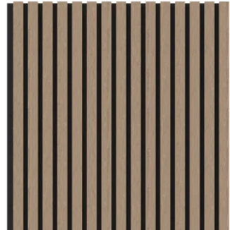 Walnut Acoustic Wood Wall Panel Thin Slat Series 1 - 2400 x 600mm