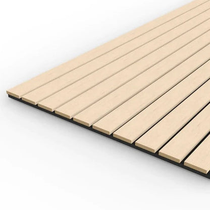 Acoustic Wood Wall Panel Wide Slat Series 2  2400 x 600mm