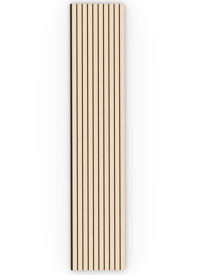Acoustic Wood Wall Panel Wide Slat Series 2  2400 x 600mm