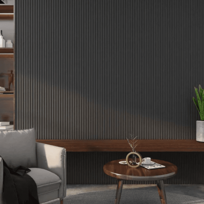 Acoustic Wood Wall Panel Thin Slat Series 1 - 2400 x 600mm
