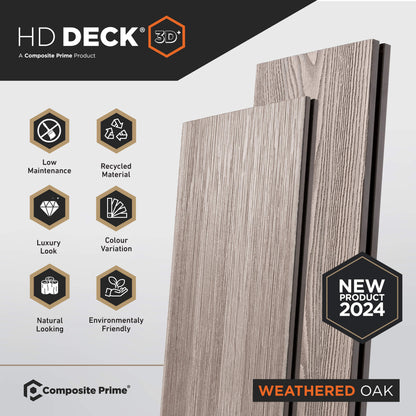 HD 3D Weathered Oak