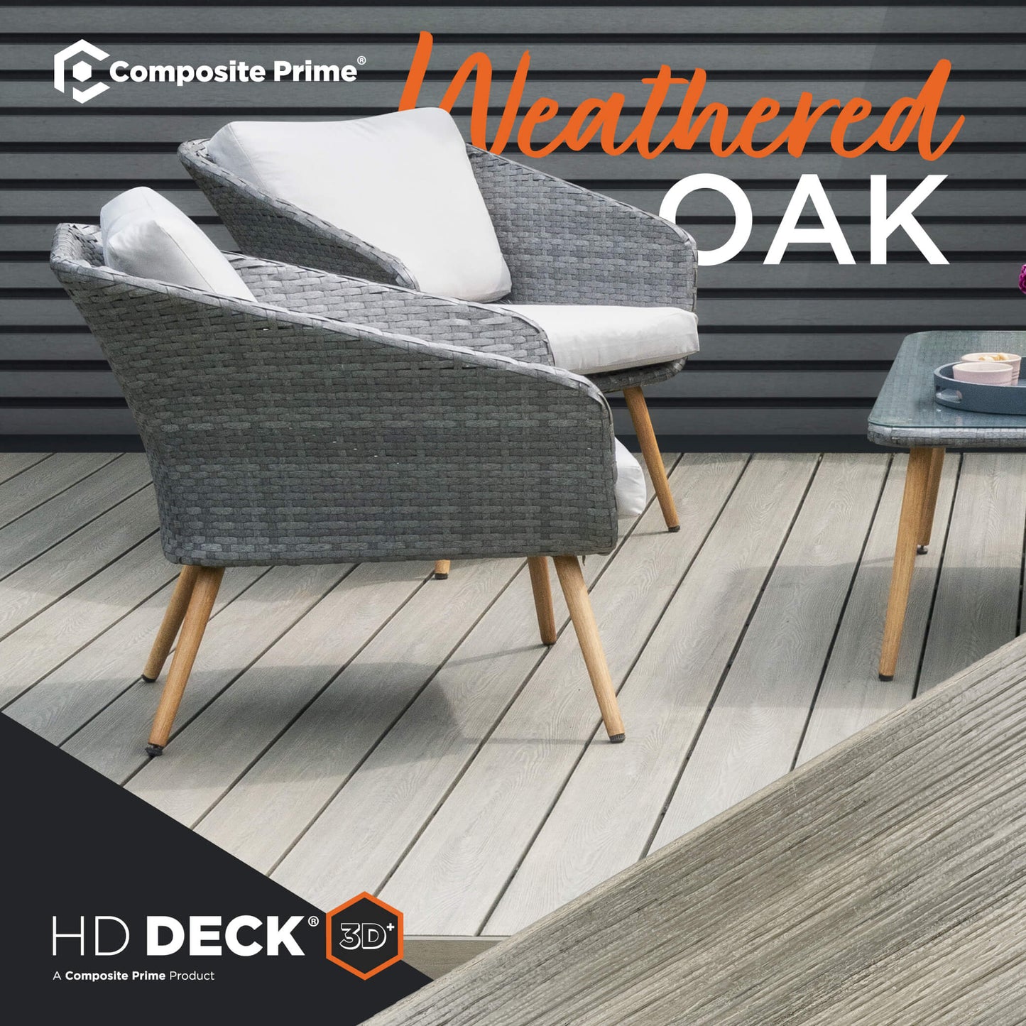HD Deck 3D Weathered Oak