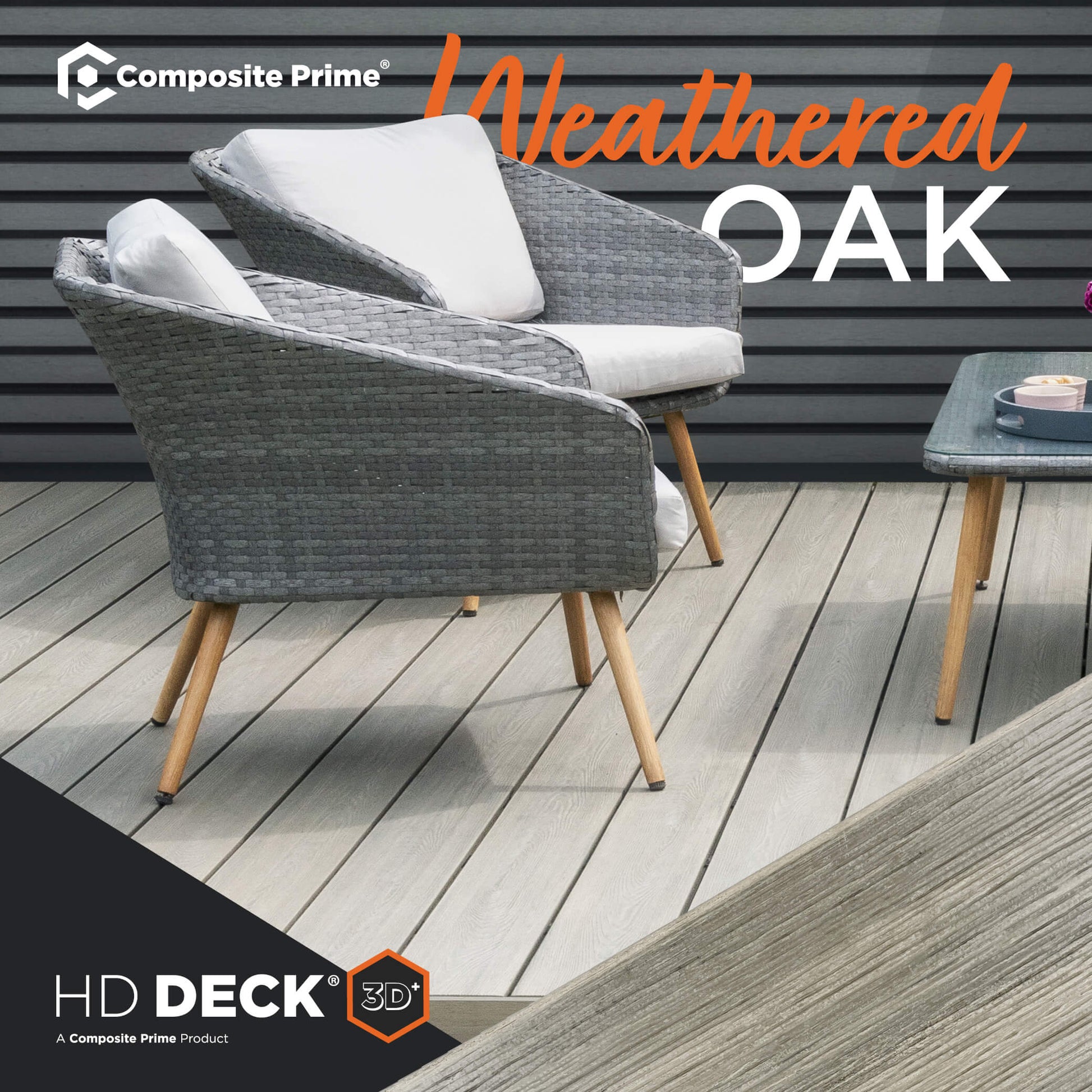HD Deck 3D Weathered Oak