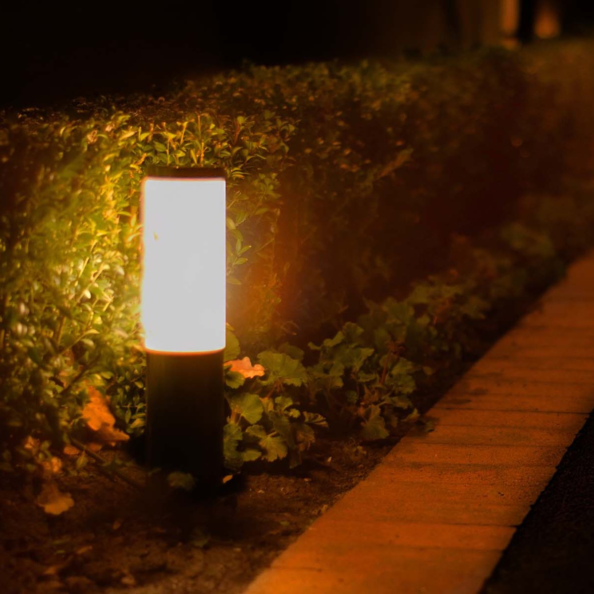 ELLUMIÈRE Black Metal Outdoor Low Voltage LED Bollard Light 3W