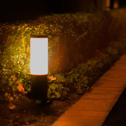 ELLUMIÈRE Black Metal Outdoor Low Voltage LED Bollard Light 3W