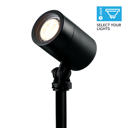ELLUMIÈRE Black Outdoor Low Voltage LED Small Spotlight 2W